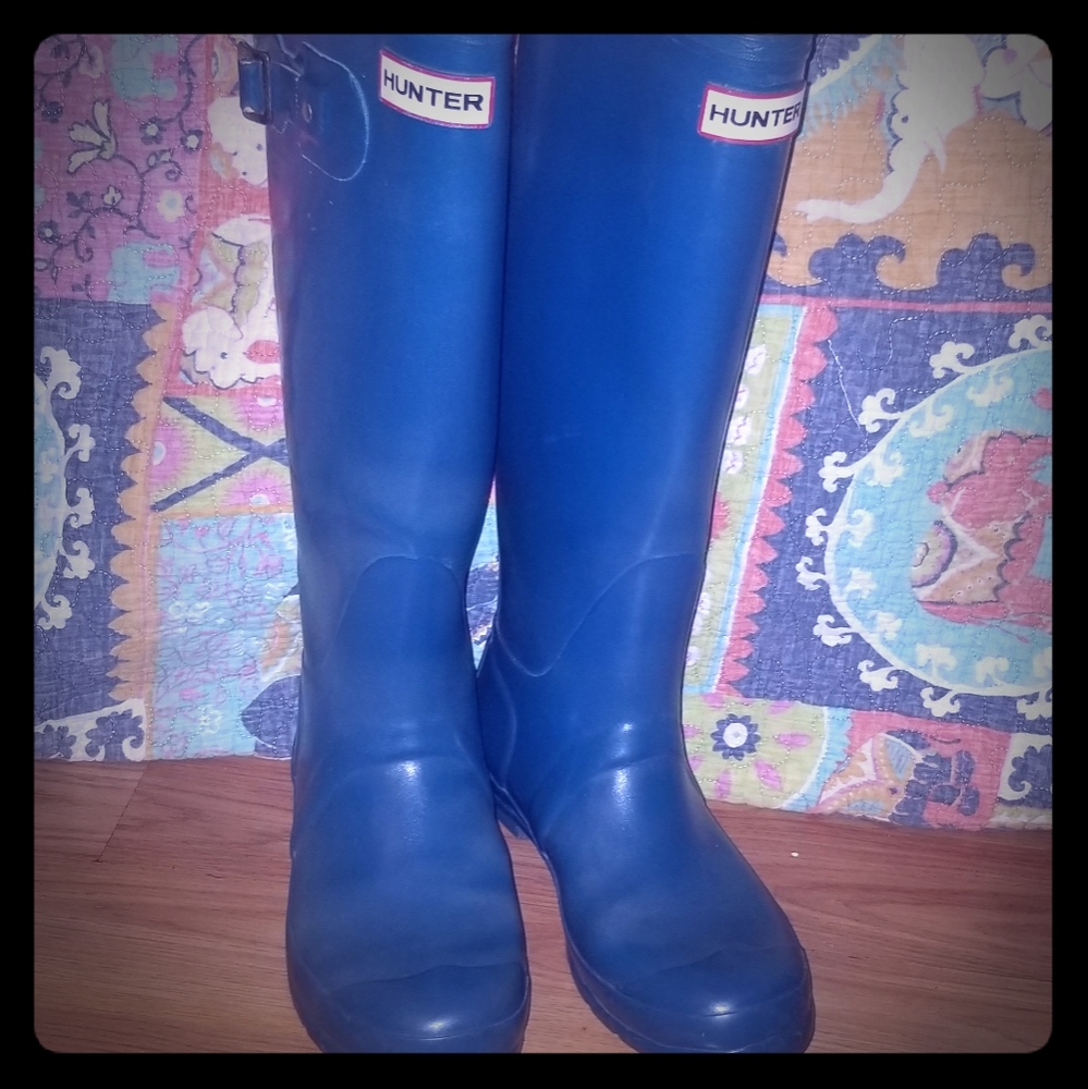 Hunter tall Blue rainboots